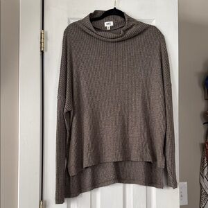 BKE Charcoal Cowl Neck Sweater